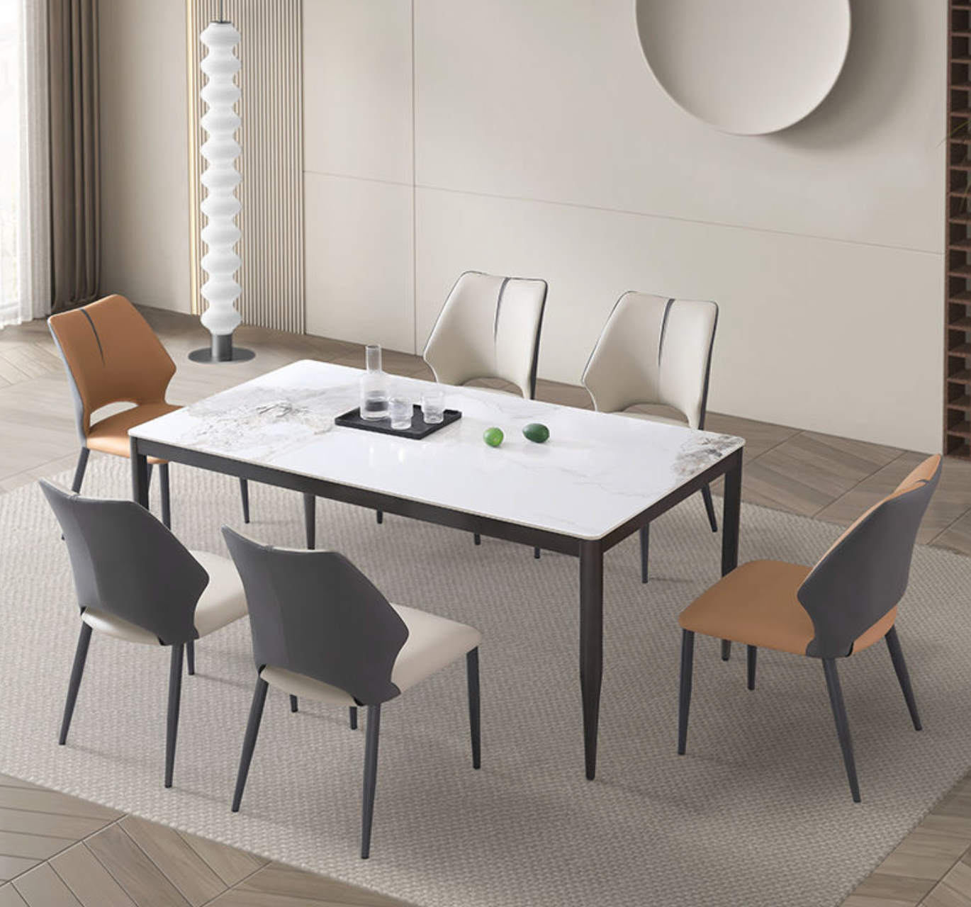 Modern Minimalist Table & Chair Set