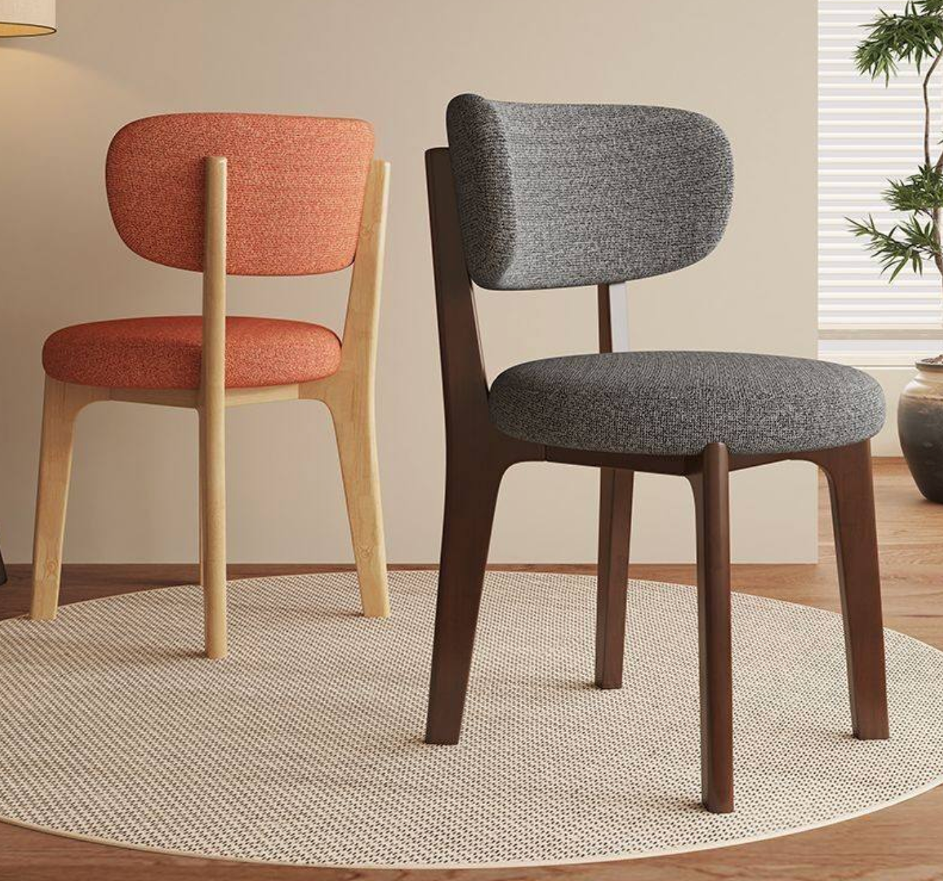Natural Wicker & Wood Accent Chair
