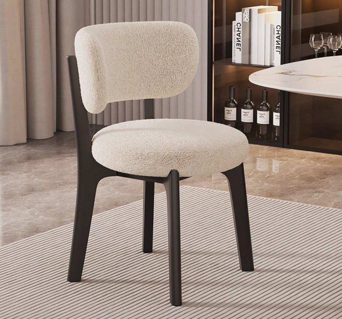 Natural Wicker & Wood Accent Chair