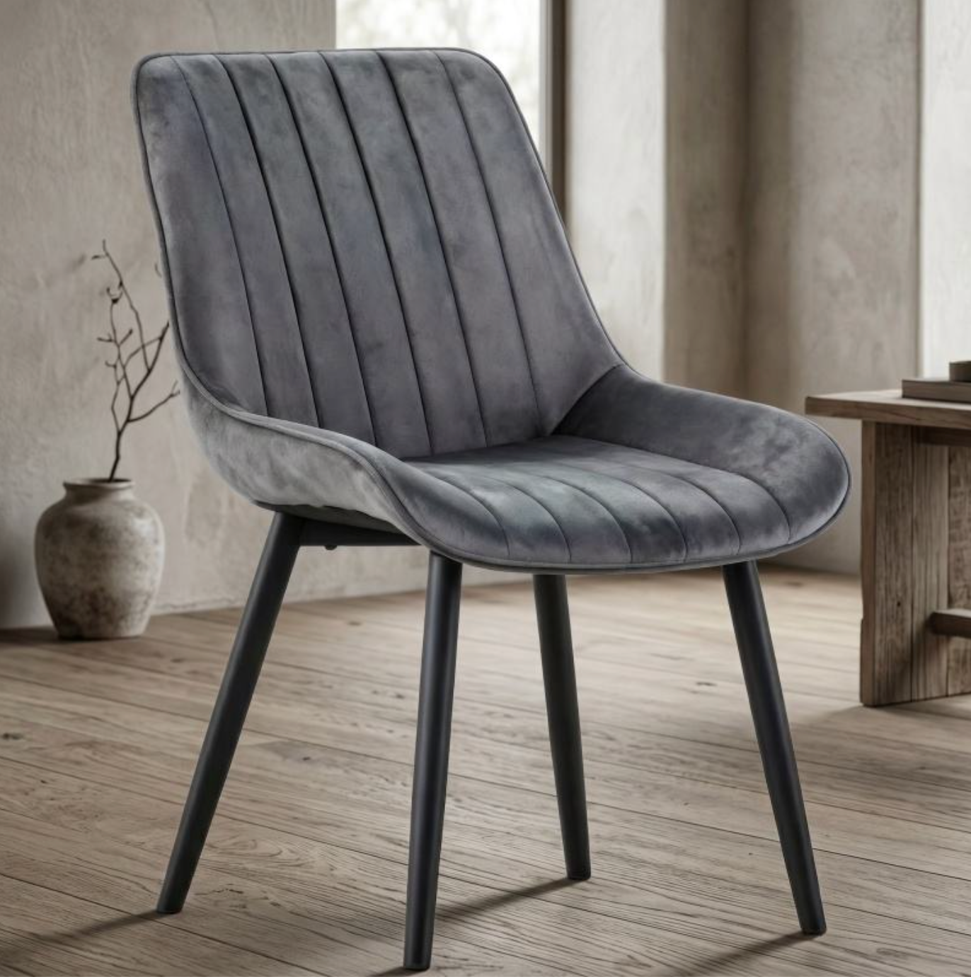 Modern Nordic Velvet Dining Chair