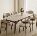 Nordic Solid Wood PU Accent Chair