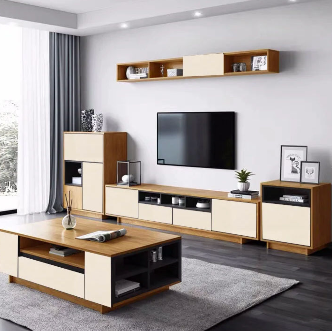 Modern Minimalist Living Room Side Table