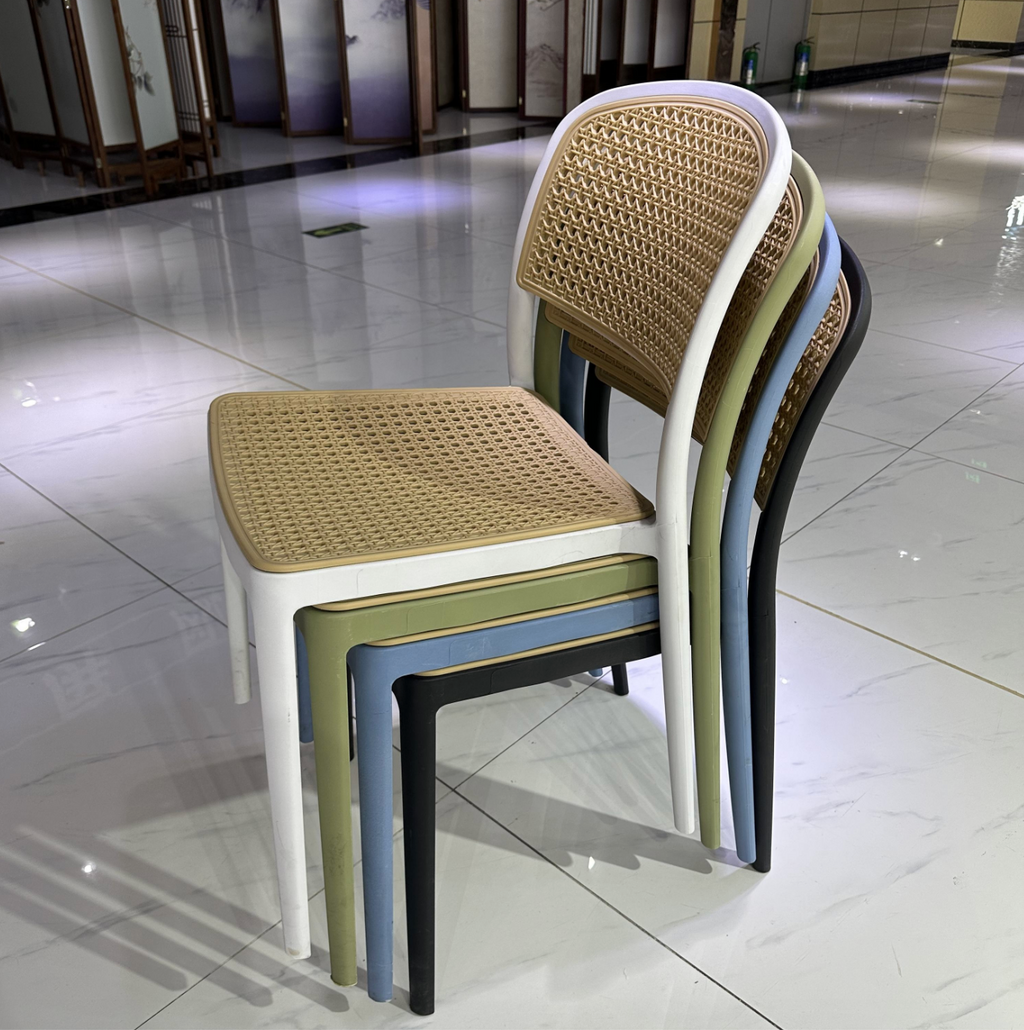 Modern Rattan-Style Dining Chair