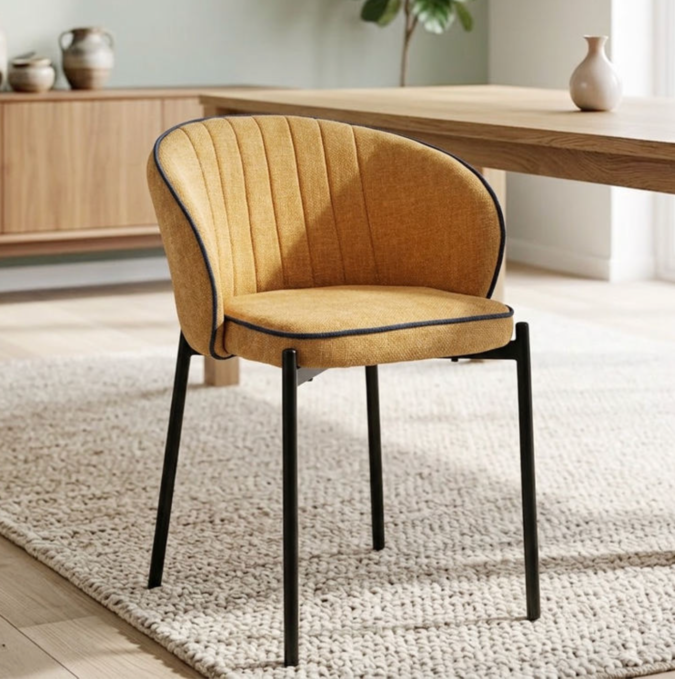 Nordic Modern Upholstered Dining Chair