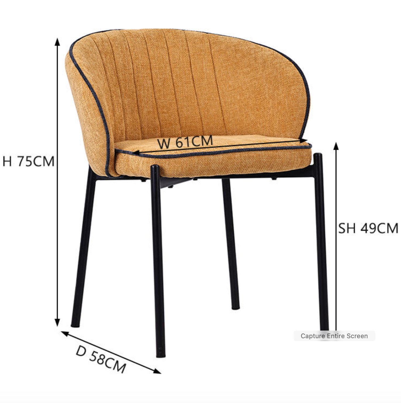 Nordic Modern Upholstered Dining Chair